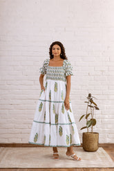 GREEN WHITE TIER MAXI