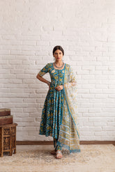 GAZALA YELLOW BLUE ANARKLAI SET OF 3