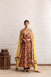 RASPBERRY ANARKALI SET OF 3