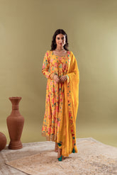 GAZALA MUSTURD ANARKALI SET OF 3