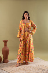 GAZALA MUSTARD JACKET SET OF 3