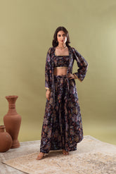 GAZALA DARK BLUE JACKET SET OF 3