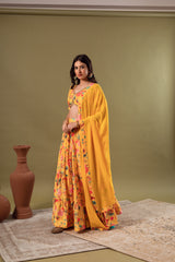 YELLOW LEHENGA SET