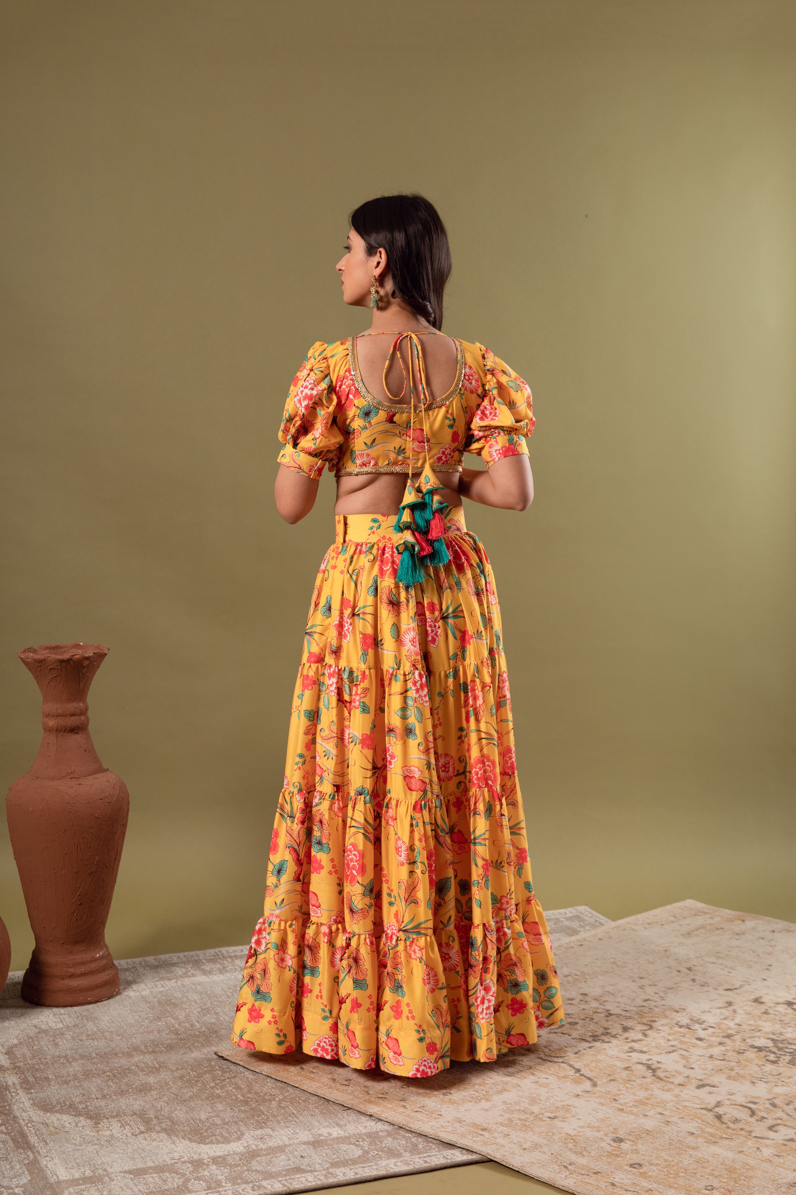 YELLOW LEHENGA SET